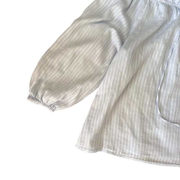 Light Blue Women's Sanctuary Peasant Top Size Medium - Picture 2 of 7